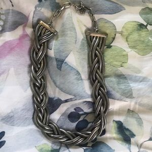 Silver chunky necklace